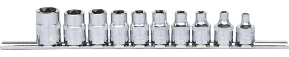 Produktbild KS Tools 3/8 Zoll CHROMEplus Torx-E Stecknuss-Satz 10 Teile