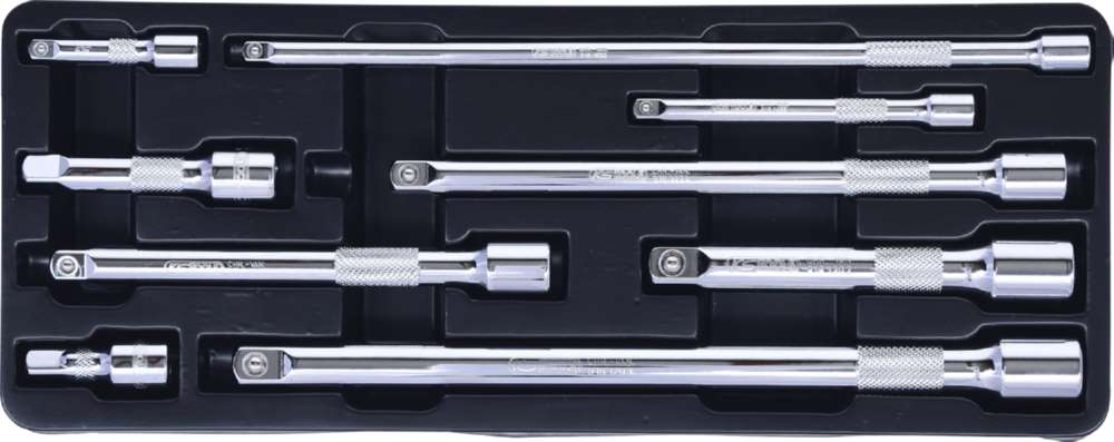 Produktbild KS Tools CHROMEplus Verlängerungs-Satz mit Verriegelung 9 Teile bild 2