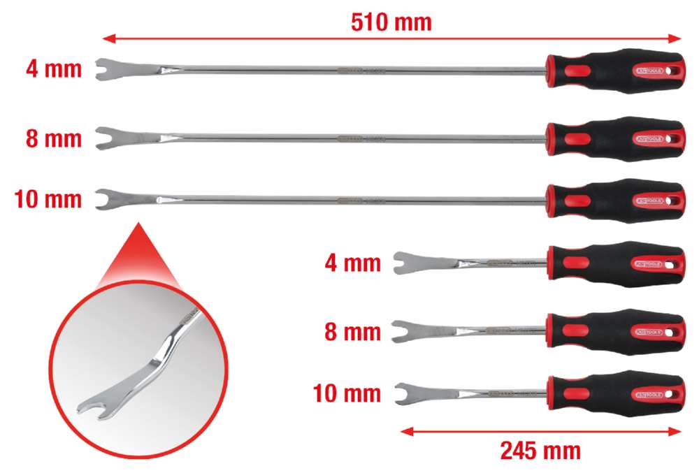 Produktbild KS Tools Clip Löse Satz 6 Teile bild 2