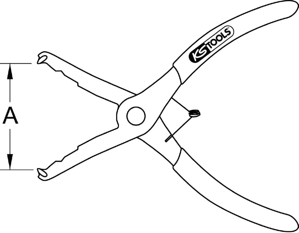 Produktbild KS Tools Clip Zange für KFZ Karosserie gerade bild 4