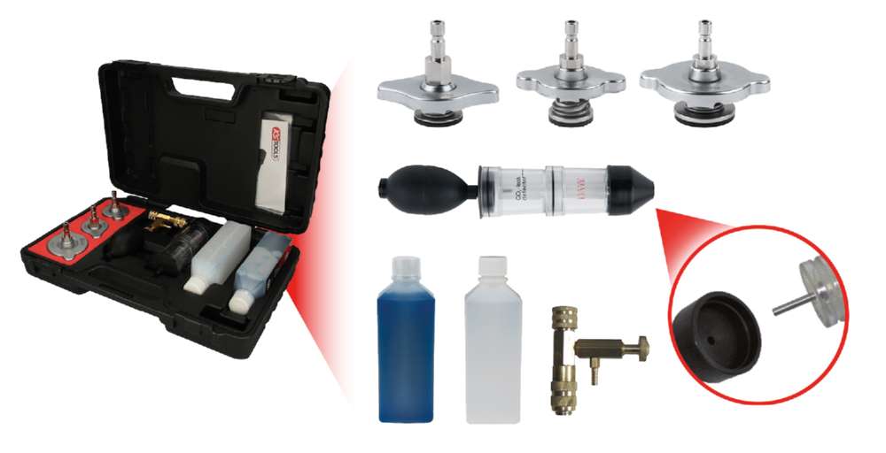 Produktbild KS Tools CO2 Zylinderkopf Lecktest Satz 8 teilig bild 7