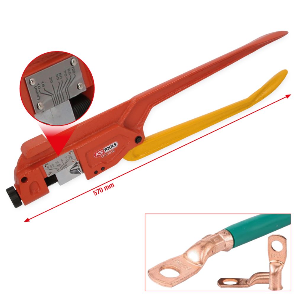 Produktbild KS Tools Crimpzange 570 mm für Batterieklemmen bild 2