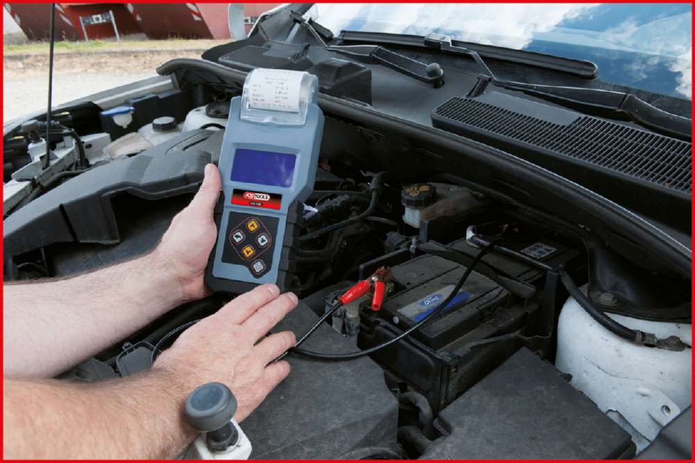 Produktbild KS Tools 12V Digita Batterie und Ladesystemtester mit integriertem Drucker bild 3