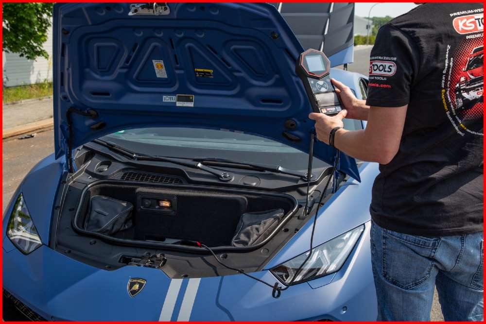 Produktbild KS Tools 12V / 24V Digital Batterie und Ladesystemtester mit integriertem Drucker bild 8