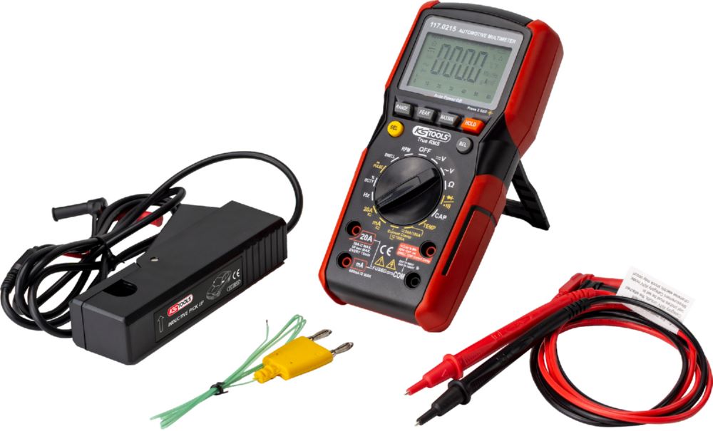 Produktbild KS Tools Digital Multimeter Prüfspitzen mit integriertem Schlagschutz