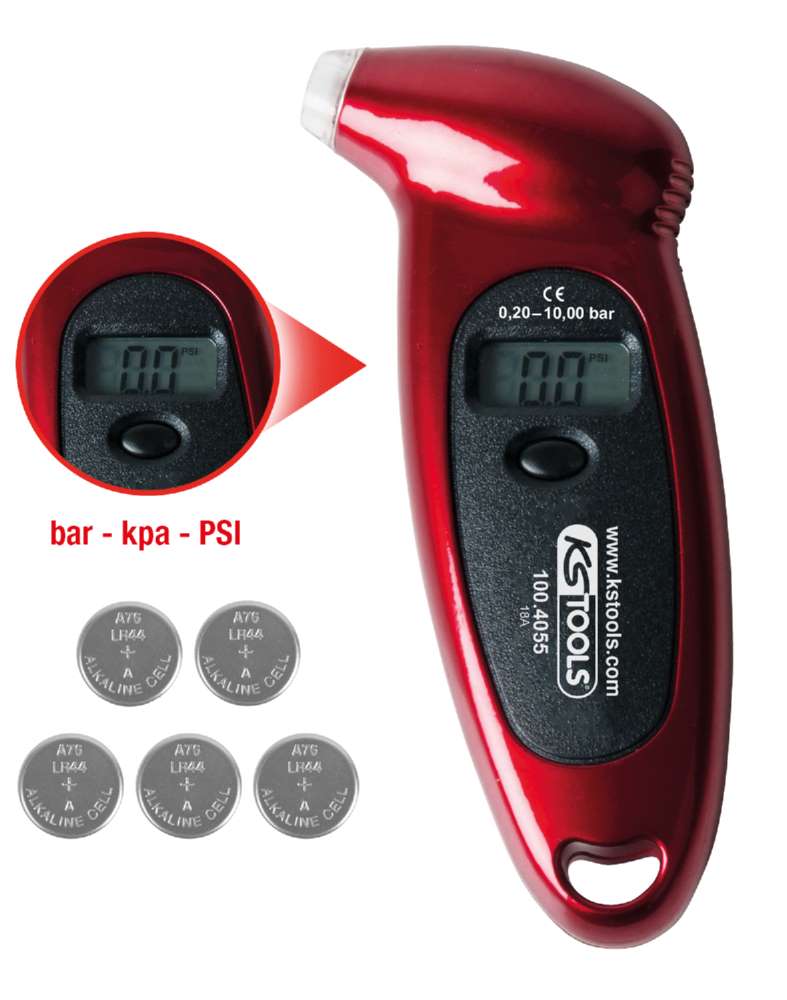 Produktbild KS Tools Digitaler Reifendruckmesser 0,20 bis 10,0bar bild 4