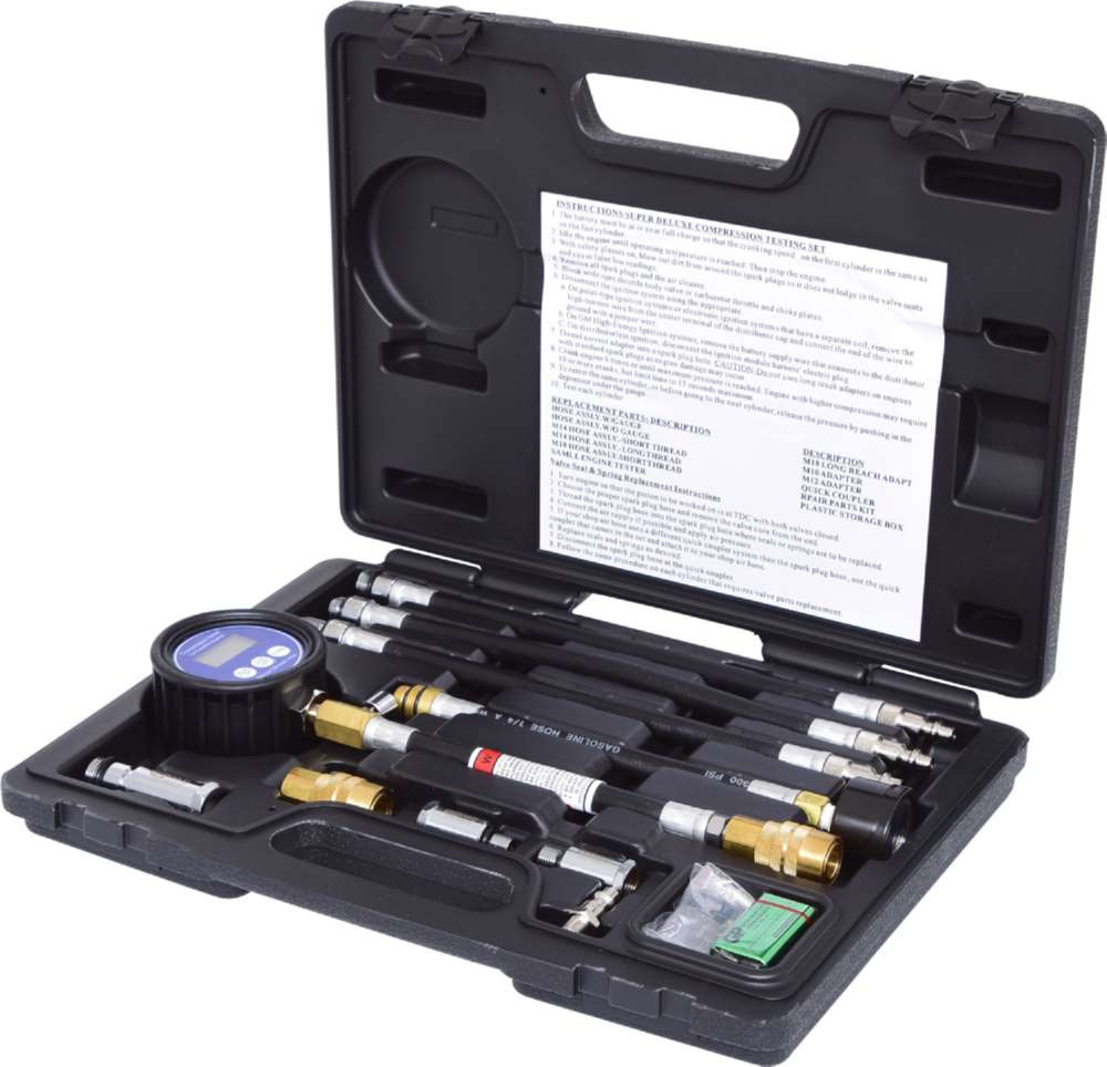 Produktbild KS Tools Digitales Kompressions Druckprüfgerät 10 Teile