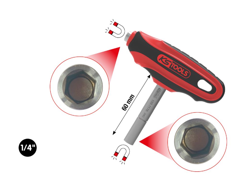 Produktbild KS Tools Doppel Bithalter 1/4 Zoll