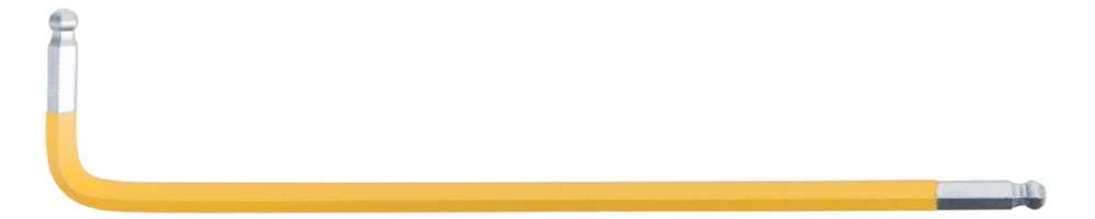 Produktbild KS Tools Winkelstiftschlüssel Doppelkugelkopf Innensechskant XL 4,0 mm gelb