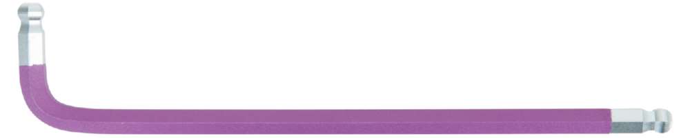 Produktbild KS Tools Winkelstiftschlüssel Doppelkugelkopf Innensechskant XL 8,0 mm lila