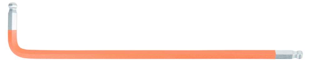 Produktbild KS Tools Winkelstiftschlüssel Doppelkugelkopf Innensechskant XL 5,0 mm orange