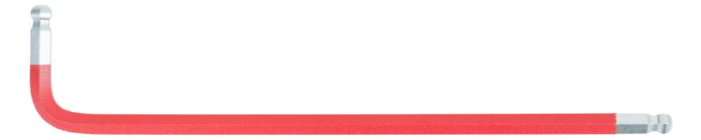 Produktbild KS Tools Winkelstiftschlüssel Doppelkugelkopf Innensechskant XL 6,0 mm rot