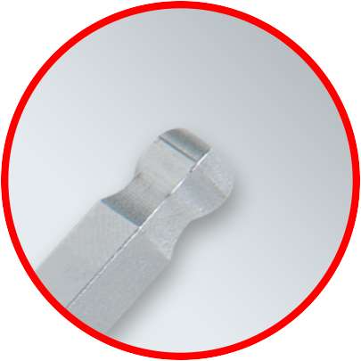 Produktbild KS Tools Winkelstiftschlüsselsatz Kugelkopf Innensechskant extrem lang 9 Teile bild 2