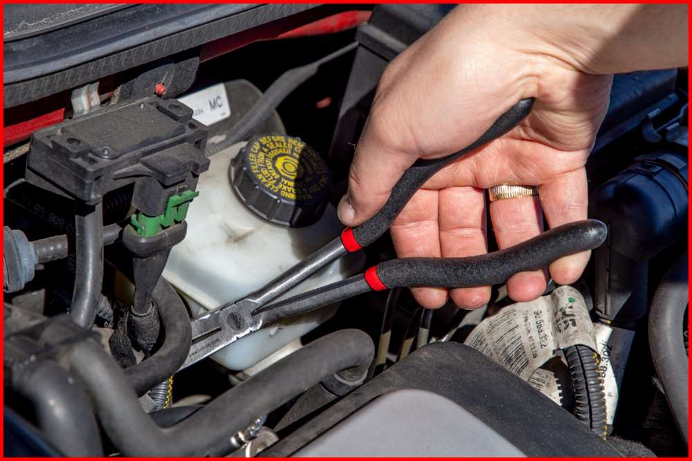 Produktbild KS Tools Doppelgelenk Flachrundzange XL gebogen 45 Grad bild 7