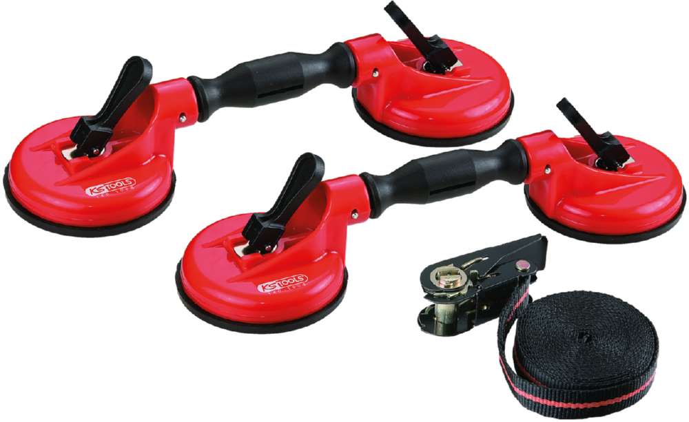 Produktbild KS Tools Doppelsaugheber Satz 3 Teile Saugteller Durchmesser 120 mm