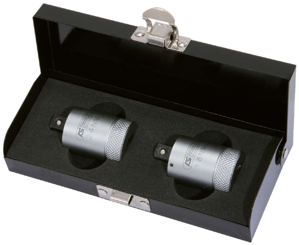 Produktbild KS Tools 3/8 Zoll Drehmomentbegrenzer Adapter Satz 18 - 24 Nm 2 Teile
