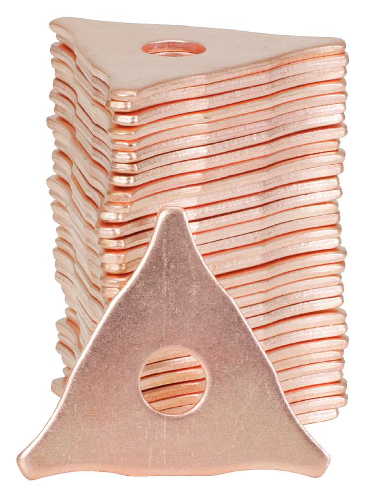 Produktbild KS Tools Dreispitz Lochscheiben verkupfert Durchmesser 50 mm 100 Stück