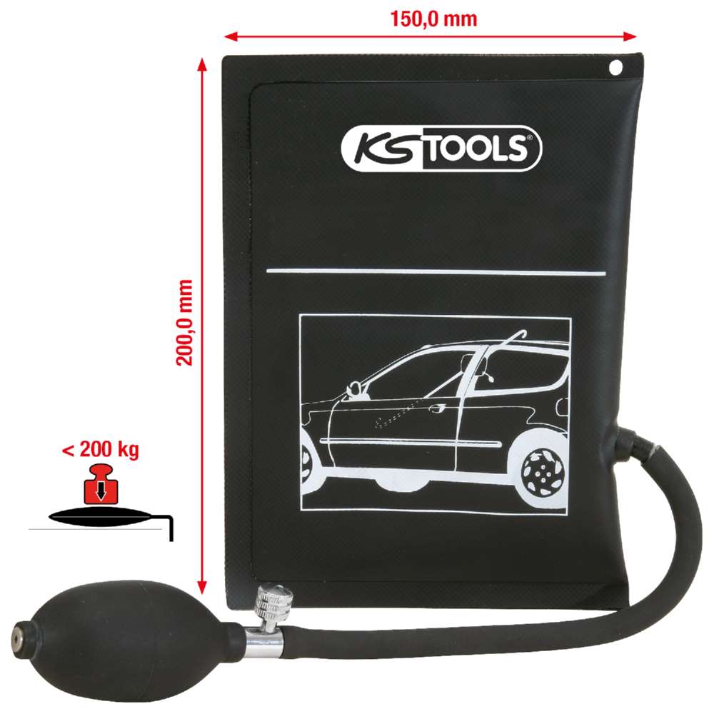 Produktbild KS Tools Druckkissen mit Handpumpe Breite 150 Länge 200 mm