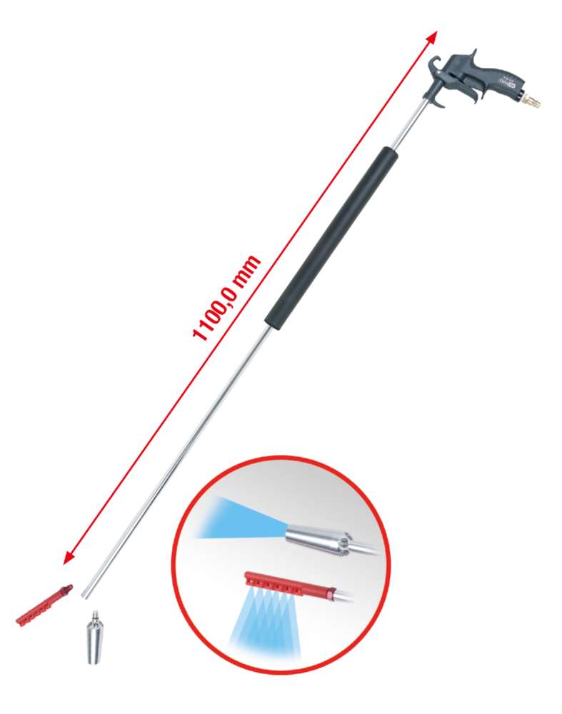 Produktbild KS Tools Druckluft Ausblaspistole lange Ausführung 3 Teile bild 7
