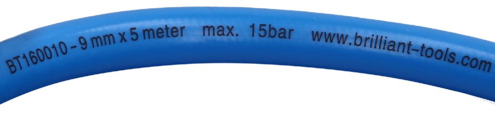 Produktbild Brilliant Tools Druckluftschlauch 9 mm mit Schnellkupplungen 5 Meter lang bild 2