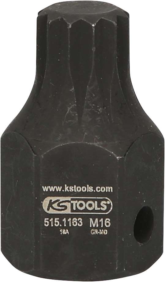 Produktbild KS Tools 1/2 Zoll DUODRIVE Spezial Kraft Bit Stecknuss XZN M16,43 mm kurz bild 5