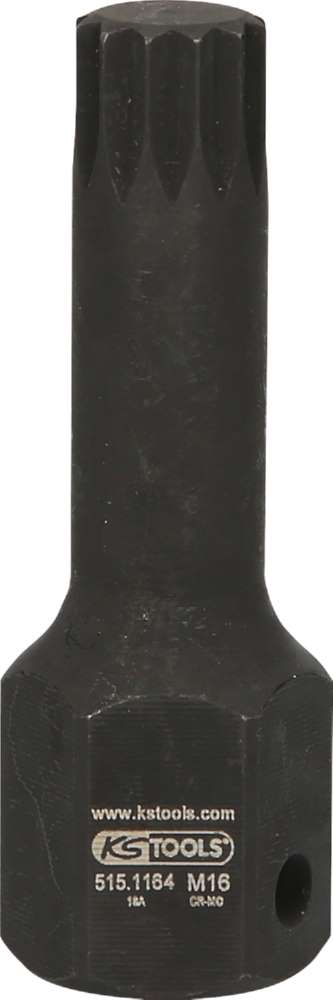 Produktbild KS Tools 1/2 Zoll DUODRIVE Spezial Kraft Bit Stecknuss XZN M16,78 mm lang bild 5
