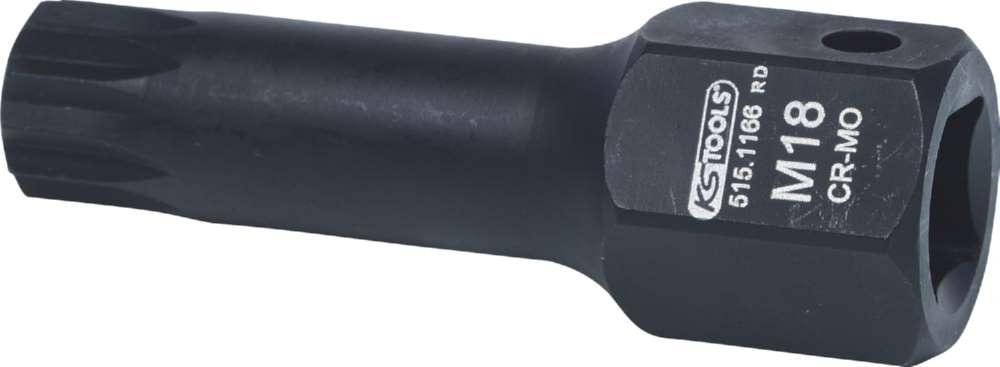 Produktbild KS Tools 1/2 Zoll DUODRIVE Spezial Kraft Bit Stecknuss XZN M18,78 mm lang