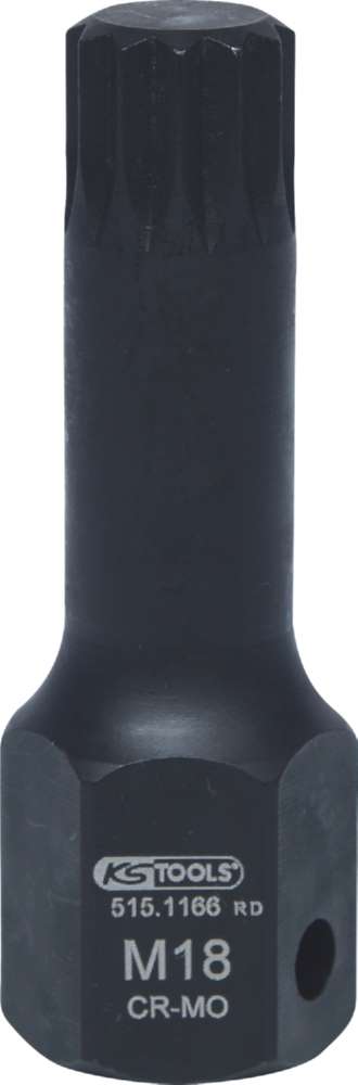 Produktbild KS Tools 1/2 Zoll DUODRIVE Spezial Kraft Bit Stecknuss XZN M18,78 mm lang bild 5