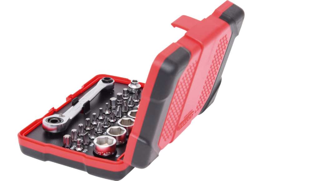 Produktbild KS Tools 1/4 Zoll 11 mm Durchgangs-Steckschlüssel- und Bit-Satz 31 Teile bild 2