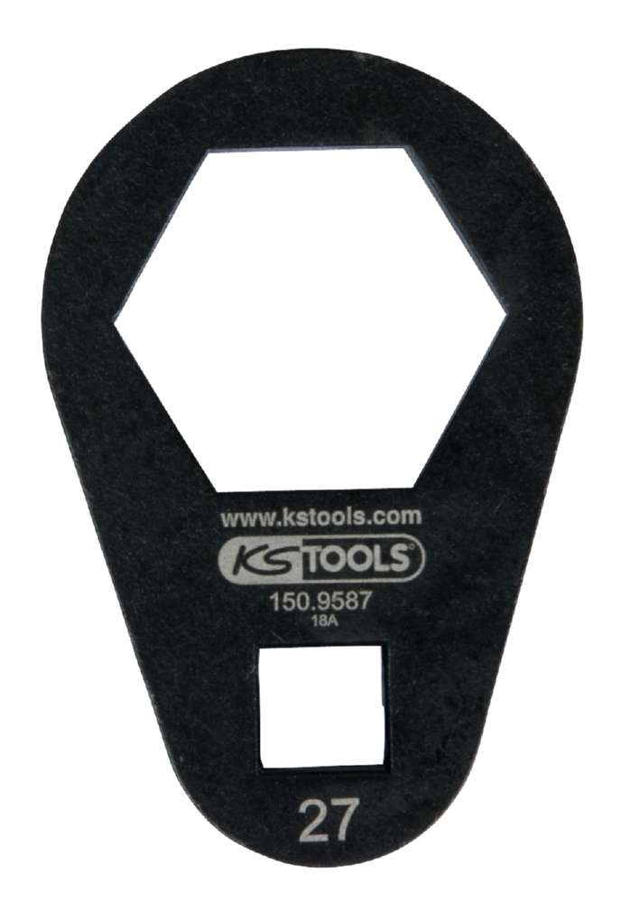 Produktbild KS Tools 3/8 Zoll Einsteck-Ringschlüssel extra flach 27 mm