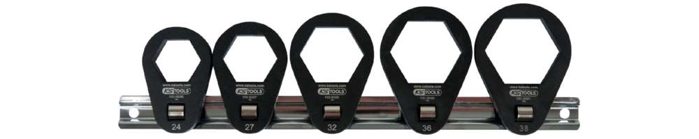 Produktbild KS Tools 3/8 Zoll Einsteck-Ringschlüssel-Satz extra flach 5 Teile