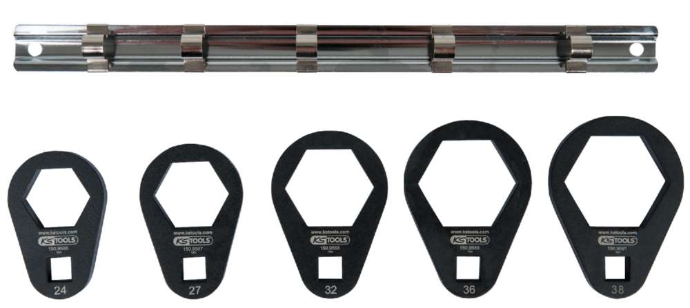 Produktbild KS Tools 3/8 Zoll Einsteck-Ringschlüssel-Satz extra flach 5 Teile bild 2