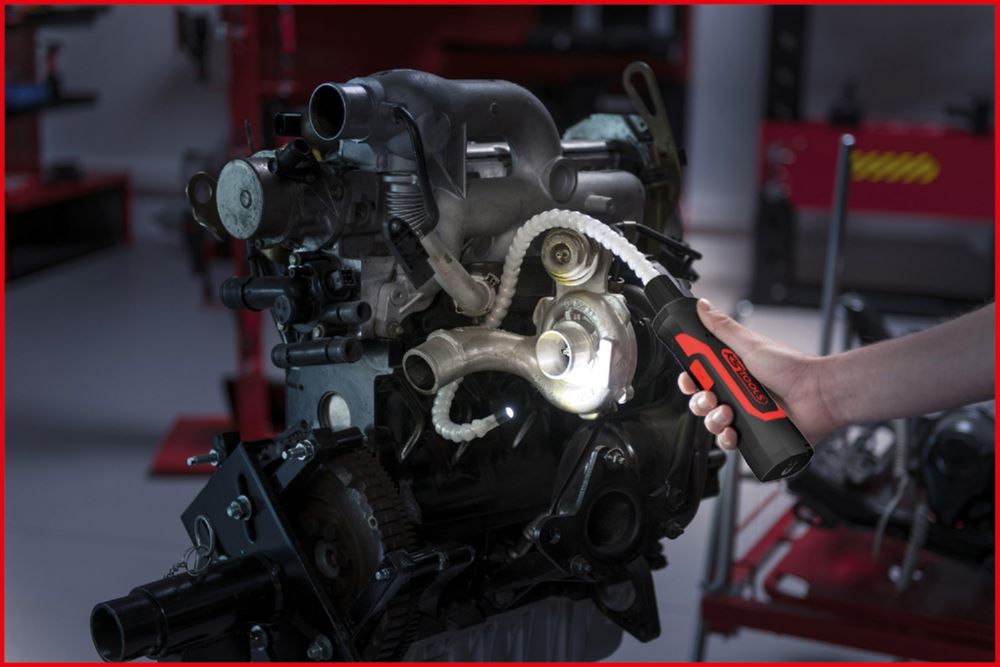 Produktbild KS Tools 3 in1 Quick Lock Arbeitsleuchten Set eQi Ultimate BEAM 4 teilig bild 5