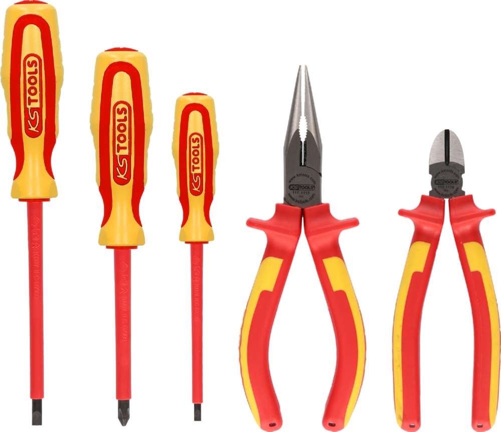 Produktbild KS Tools ERGOTORQUE VDE Zangen- und Schraubendreher-Satz 5 Teile Variante 1