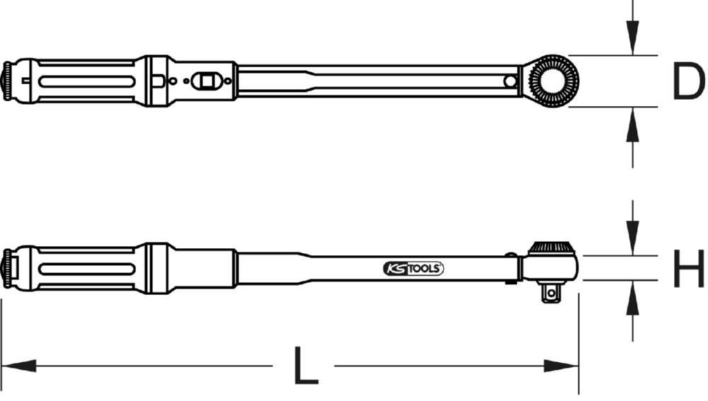 Produktbild KS Tools 1/4 Zoll ERGOTORQUE®precision Ratschen Drehmomentschlüssel Drehknopf 1 - 5 Nm bild 10
