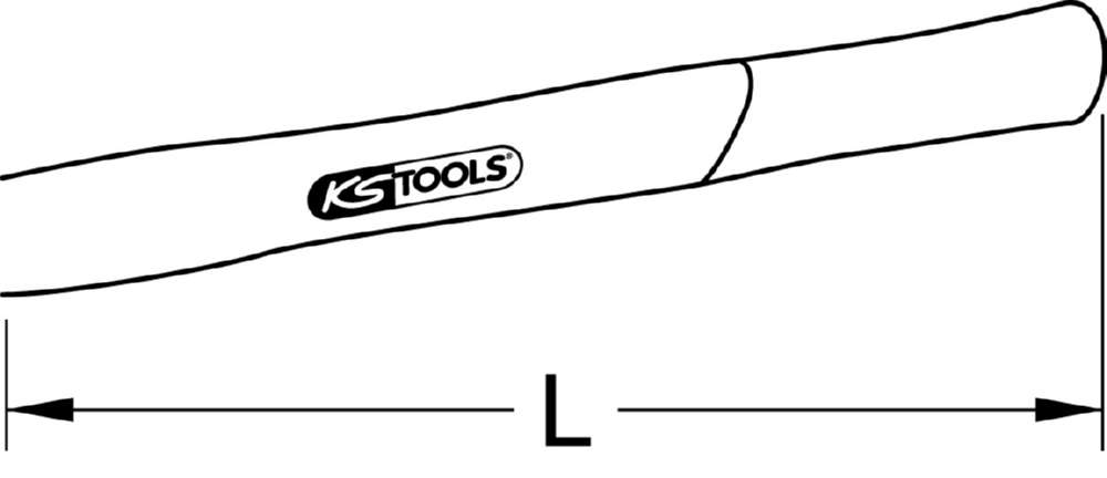 Produktbild KS Tools Ersatzstiel Hickory für 142.1532 bild 2