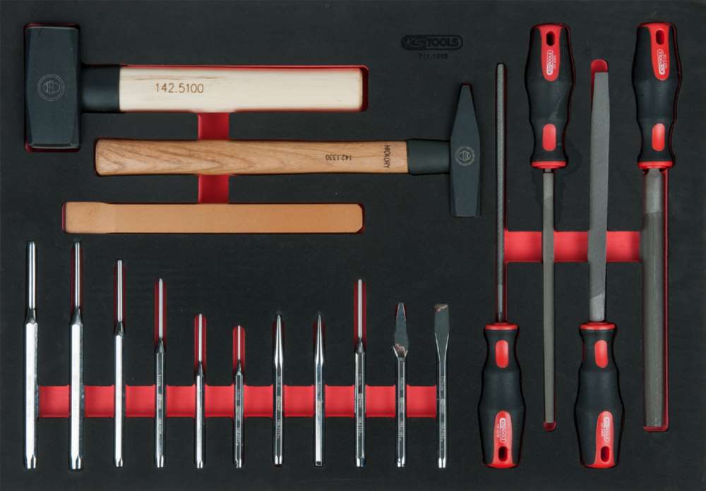 Produktbild KS Tools Feilen Meißel und Hammer Satz 18 teilig bild 3