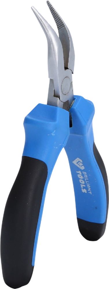 Produktbild Brilliant Tools Feinmechanik Flachrundzange gebogen Gesamtlänge 115 mm bild 2