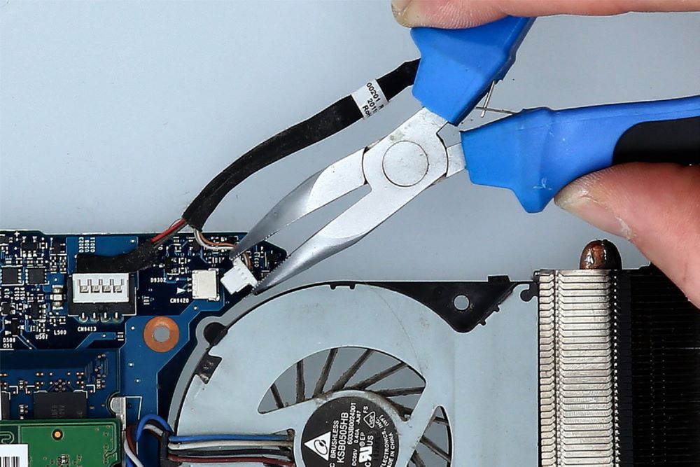 Produktbild Brilliant Tools Feinmechanik Flachrundzange gebogen Gesamtlänge 115 mm bild 6