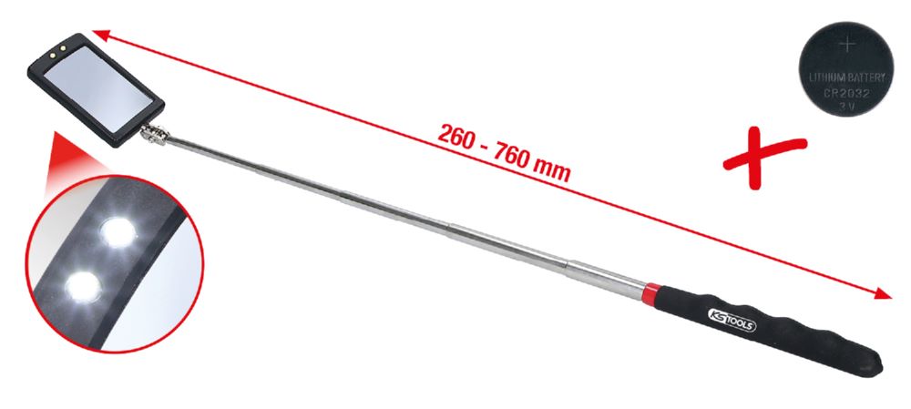 Produktbild KS Tools Flexibler Inspektions-Spiegel mit Beleuchtung bild 3
