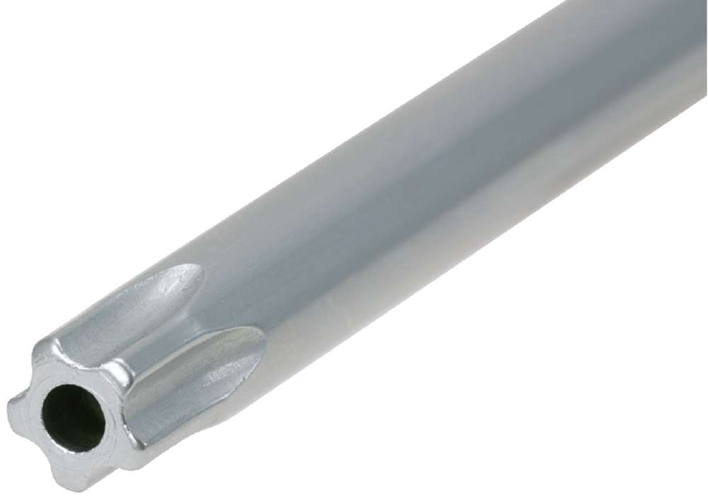 Produktbild KS Tools Winkelstiftschlüssel Fünfstern mit Bohrung lang TS 8