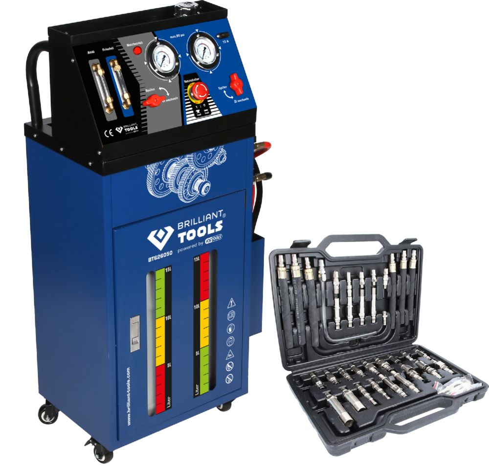 Produktbild Brilliant Tools Getriebespülgerät für Automatikgetriebe inklusive Adaptersatz 35 teilig bild 3