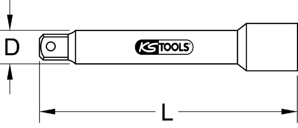 Produktbild KS Tools Gewindebohrverlängerung 2,7 mm M 3 bild 2