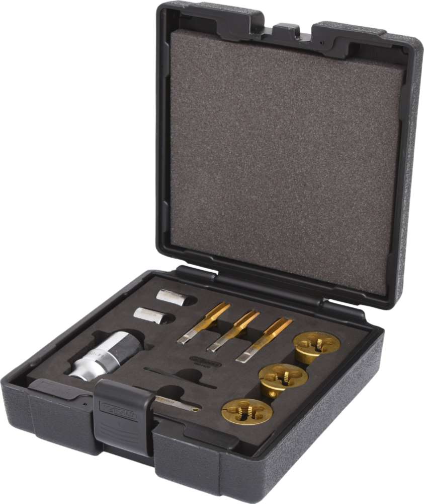 Produktbild KS Tools 3/8 Zoll Gewindeschneid Satz für Radmuttern und Schrauben 11 Teile