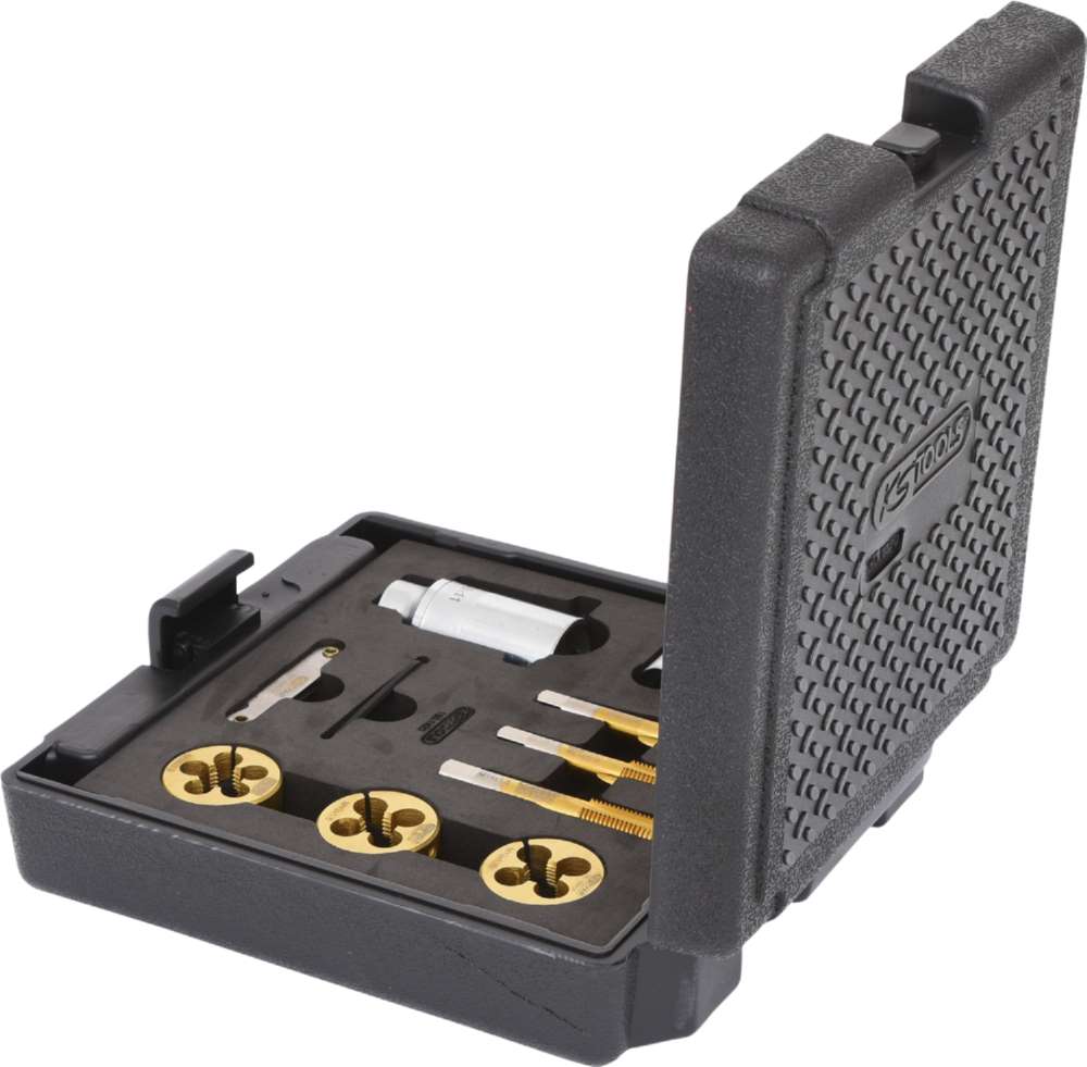 Produktbild KS Tools 3/8 Zoll Gewindeschneid Satz für Radmuttern und Schrauben 11 Teile bild 2