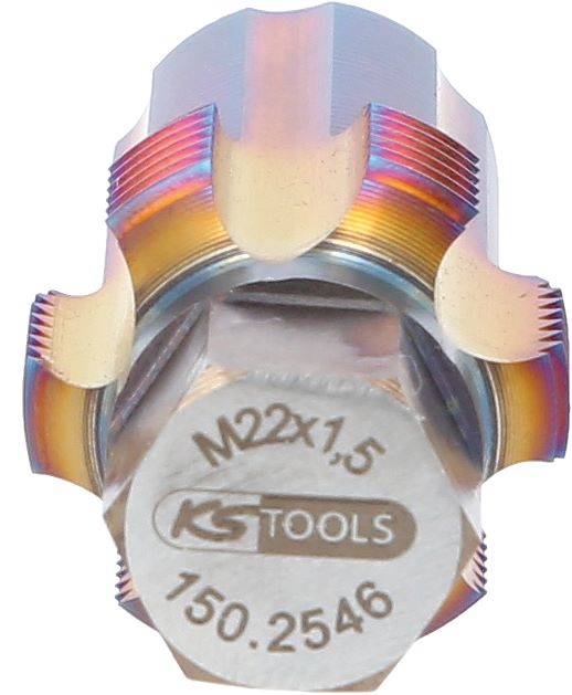 Produktbild KS Tools Gewindeschneider mit Führungsbolzen für Partikelfiltersensoren M22 x 1,5 bild 3