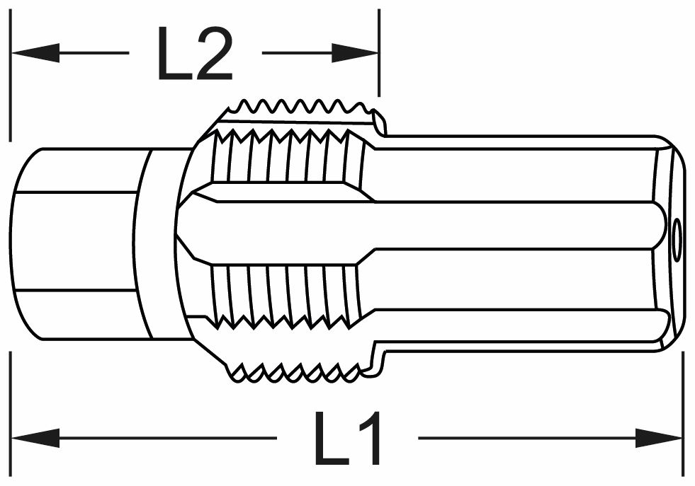 Produktbild KS Tools Gewindeschneider mit Führungsbolzen für Partikelfiltersensoren M22 x 1,5 bild 5