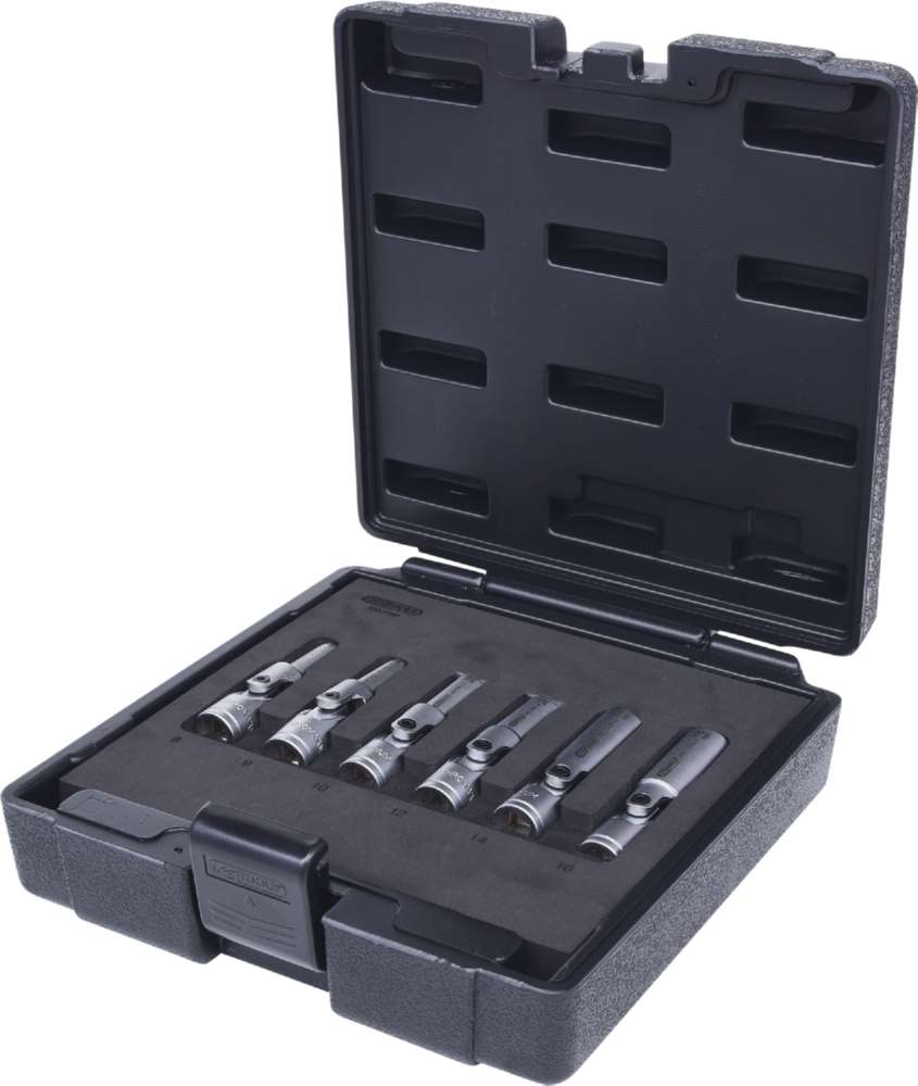 Produktbild KS Tools 3/8 Zoll Glühkerzen Gelenknuss Satz kurz 6 Teile bild 2