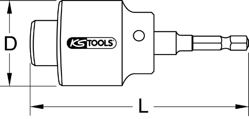 Produktbild KS Tools Hahnverlängerungsfräser 6 kant Aufnahme Durchmesser 36mm bild 10