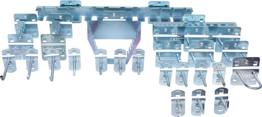 Produktbild KS Tools Hakensortiment für Lochplatten 28 teilig